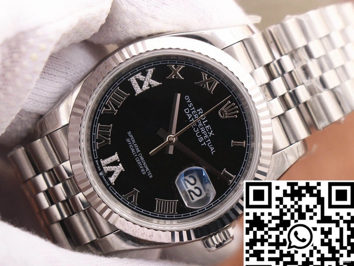 M126233 Datejust EW Rolex Factory Diamond-set Black Dial 0319